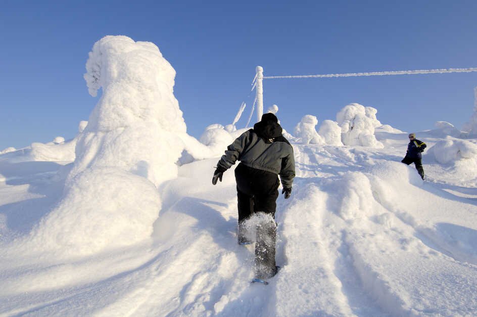Romantic snow holidays including skiing and snowshoeing