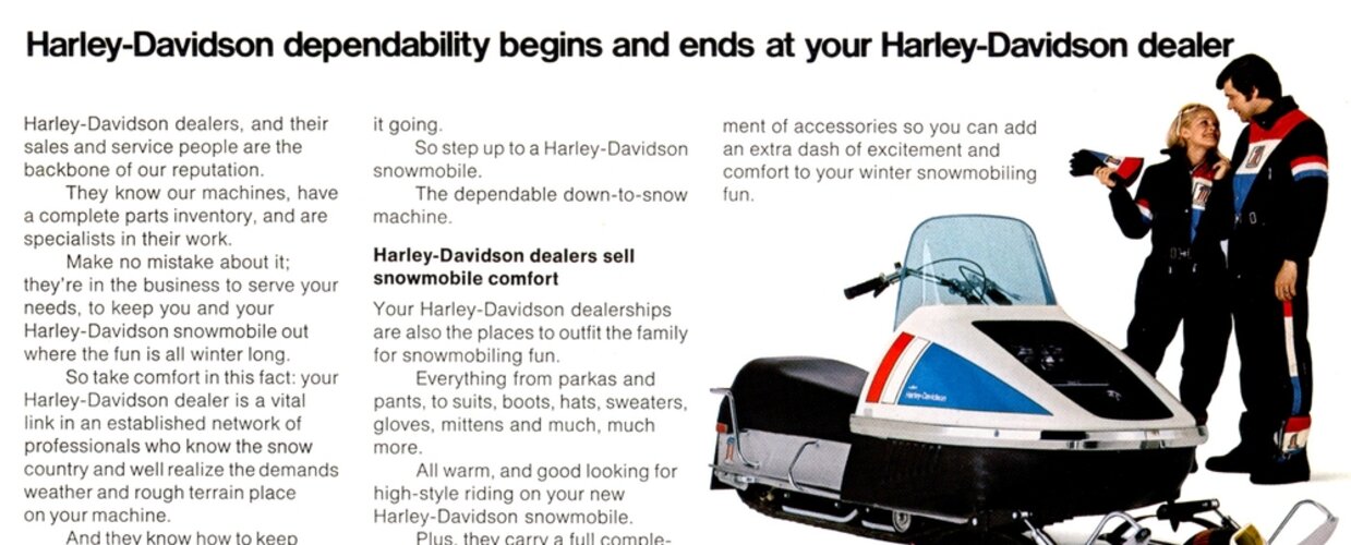 Harley Davidson - Catalogue Page 1971
